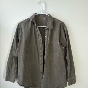 Aerie Oversized Button-Up Shirt